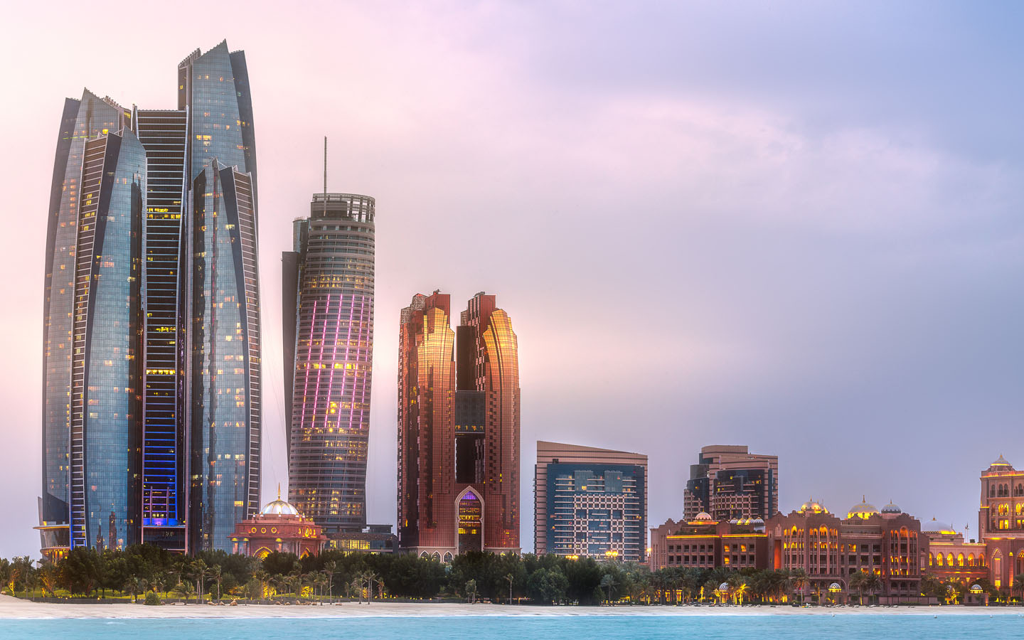 Abu Dhabi skyline and modern architecture